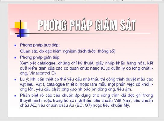 Giam sat dien M&E
