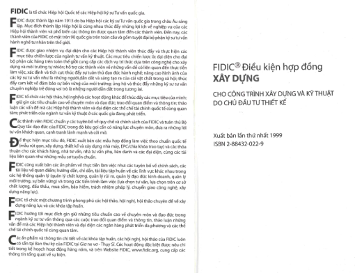 PDF tài liệu để biên soạn Hợp đồng theo Fidic